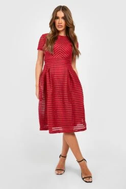 Vestito Midi Boutique Da Ballo Scolastico Con Gonna A Ruota 6 Vestito Midi Boutique Da Ballo Scolastico Con Gonna A Ruota -Negozio al dettaglio Vestiti azz03564 berry xl 2