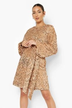 Vestito A Trapezio Premaman Allacciato In Vita Con Paillettes 7 Vestito A Trapezio Premaman Allacciato In Vita Con Paillettes -Negozio al dettaglio Vestiti bzz01741 stone xl 3