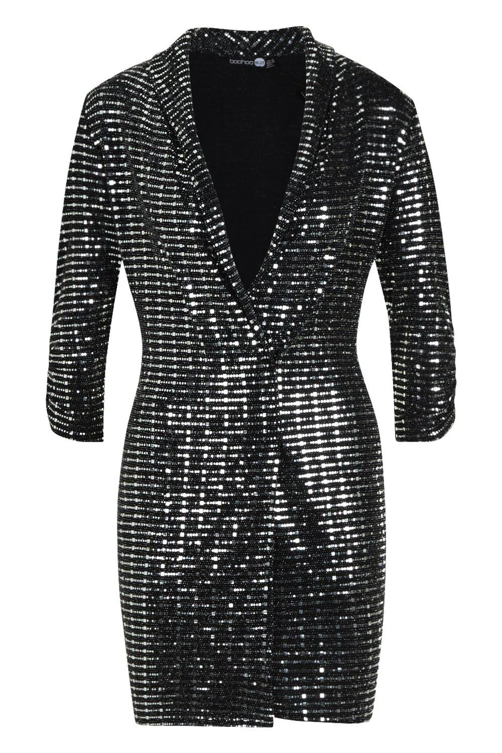 Vestito Blazer Aderente Mini Metallizzato 3 Vestito Blazer Aderente Mini Metallizzato - immagine 3
