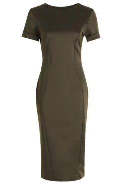 Vestito Midi Con Risvolti Sulle Maniche -Negozio al dettaglio Vestiti dzz25190 khaki xl 2