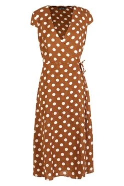 Vestito Scaldacuore Boutique A Pois -Negozio al dettaglio Vestiti dzz29501 terracotta xl 2