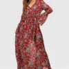 Vestito Maxi Gabriella Stile Bohemian Con Laccetti In Vita