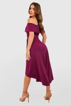 Vestito Skater Con Spalle Scoperte E Fondo Asimmetrico -Negozio al dettaglio Vestiti dzz82559 jewel20purple xl 1