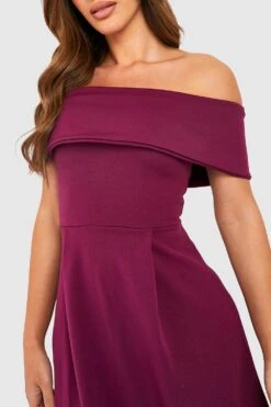 Vestito Skater Con Spalle Scoperte E Fondo Asimmetrico -Negozio al dettaglio Vestiti dzz82559 jewel20purple xl 3