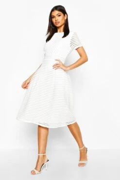 Vestito Midi Boutique Da Ballo Scolastico Con Gonna Intera