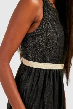Vestito Maxi Boutique In Pizzo Con Dettagli Metallizzati 7 Vestito Maxi Boutique In Pizzo Con Dettagli Metallizzati -Negozio al dettaglio Vestiti dzz94025 black xl 3