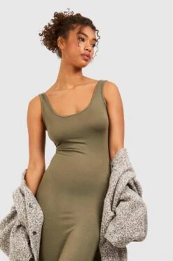 Vestito Maxi Tall Basic -Negozio al dettaglio Vestiti dzz96670 khaki xl 3