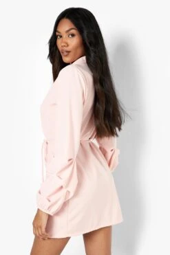 Vestito Blazer Allacciato In Vita Con Maniche Con Ruches -Negozio al dettaglio Vestiti fzz26020 soft20pink xl 1