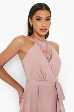 Vestito Midi Con Spacco E Retro In Pizzo -Negozio al dettaglio Vestiti fzz26437 blush xl 3