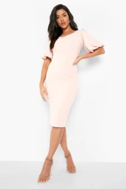 Vestito Midi Con Maniche A Sbuffo -Negozio al dettaglio Vestiti fzz26805 blush xl 2