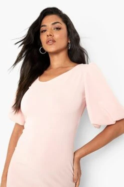 Vestito Midi Con Maniche A Sbuffo -Negozio al dettaglio Vestiti fzz26805 blush xl 3