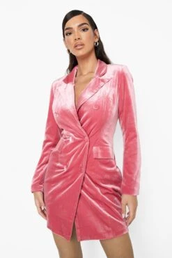 Vestito Scaldacuore Maxi In Raso Con Arricciature 7 Vestito Scaldacuore Maxi In Raso Con Arricciature -Negozio al dettaglio Vestiti fzz33158 pink xl 3