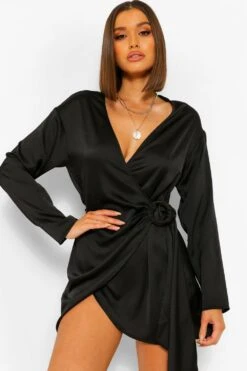 Vestito Camicia Scaldacuore In Raso