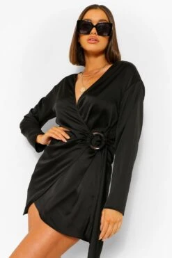 Vestito Camicia Scaldacuore In Raso 7 Vestito Camicia Scaldacuore In Raso -Negozio al dettaglio Vestiti fzz44994 black xl 3