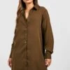 Vestito Camicia Oversize Con Fondo Asimmetrico