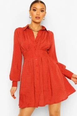 Vestito Camicia In Rete Plumetis Con Spalle Raccolte 7 Vestito Camicia In Rete Plumetis Con Spalle Raccolte -Negozio al dettaglio Vestiti fzz53475 teal xl 3