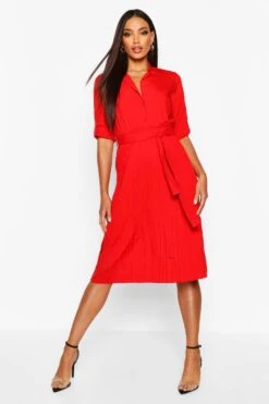 Vestito Skater Midi Senza Colletto Con Pieghe -Negozio al dettaglio Vestiti fzz81980 black xl 3