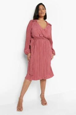 Vestito Scaldacuore Midi Plus Size Premium Plissettato