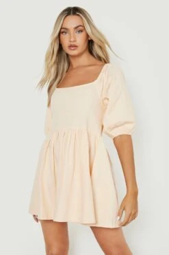 Vestito Grembiule In Denim Raccolto Con Laccetti Sul Retro -Negozio al dettaglio Vestiti gzz07942 nude xl 3