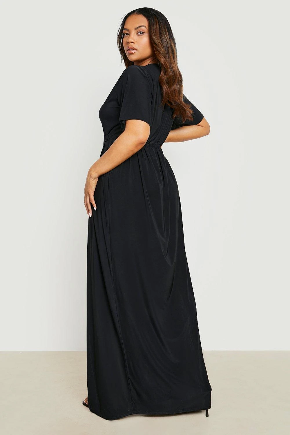 Vestito Scaldacuore Maxi Plus Size Seducente Con Maniche Ad Angelo 2 Vestito Scaldacuore Maxi Plus Size Seducente Con Maniche Ad Angelo - immagine 2