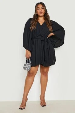 Vestito Scaldacuore Plus Size Con Maniche Ad Angelo