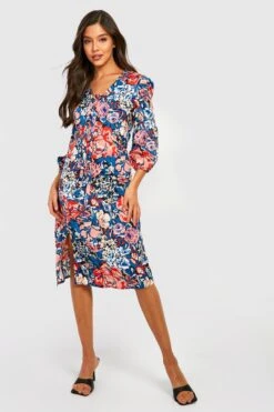 Vestito Midi Incrociato Davanti