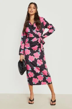 Vestito Scaldacuore Longuette A Fiori In Colori Accesi 6 Vestito Scaldacuore Longuette A Fiori In Colori Accesi -Negozio al dettaglio Vestiti gzz16097 black xl 2