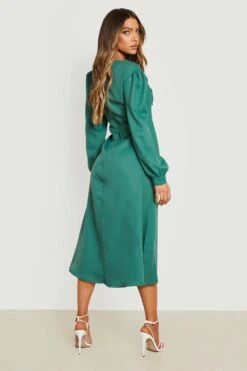 Vestito Midi Con Cut-out E Cintura -Negozio al dettaglio Vestiti gzz16109 green xl 1
