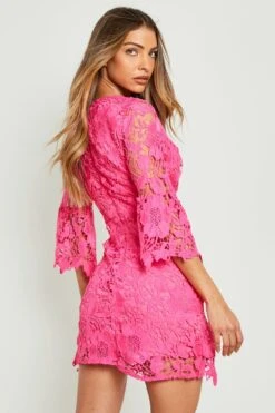 Vestito Scaldacuore In Pizzo All’uncinetto -Negozio al dettaglio Vestiti gzz16217 pink xl 1