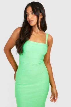 Vestito Longuette Petite Fasciante Con Scollo Quadrato -Negozio al dettaglio Vestiti gzz16759 lime xl 3