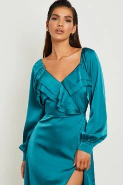 Vestito Blazer In Velluto Con Cintura E Paillettes -Negozio al dettaglio Vestiti gzz16919 emerald xl 3