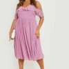 Vestito Plus Size Da Cerimonia Con Spalle Scoperte