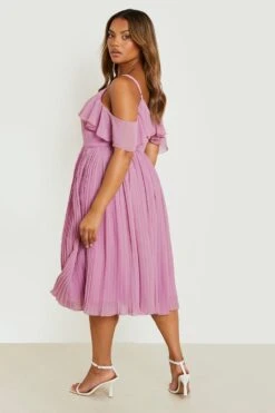 Vestito Plus Size Da Cerimonia Con Spalle Scoperte 5 Vestito Plus Size Da Cerimonia Con Spalle Scoperte -Negozio al dettaglio Vestiti gzz17429 rose xl 1