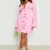 Vestito Blazer Plus Size A Doppiopetto Con Volant