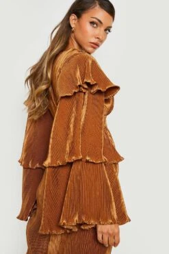 Vestito Scaldacuore Maxi Plissettato 7 Vestito Scaldacuore Maxi Plissettato -Negozio al dettaglio Vestiti gzz18649 chocolate xl 3