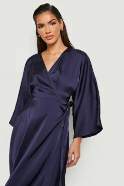 Vestito Scaldacuore Skater Midi In Raso -Negozio al dettaglio Vestiti gzz18783 navy xl 3