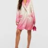 Vestito Blazer Tall Sfumato Con Paillettes