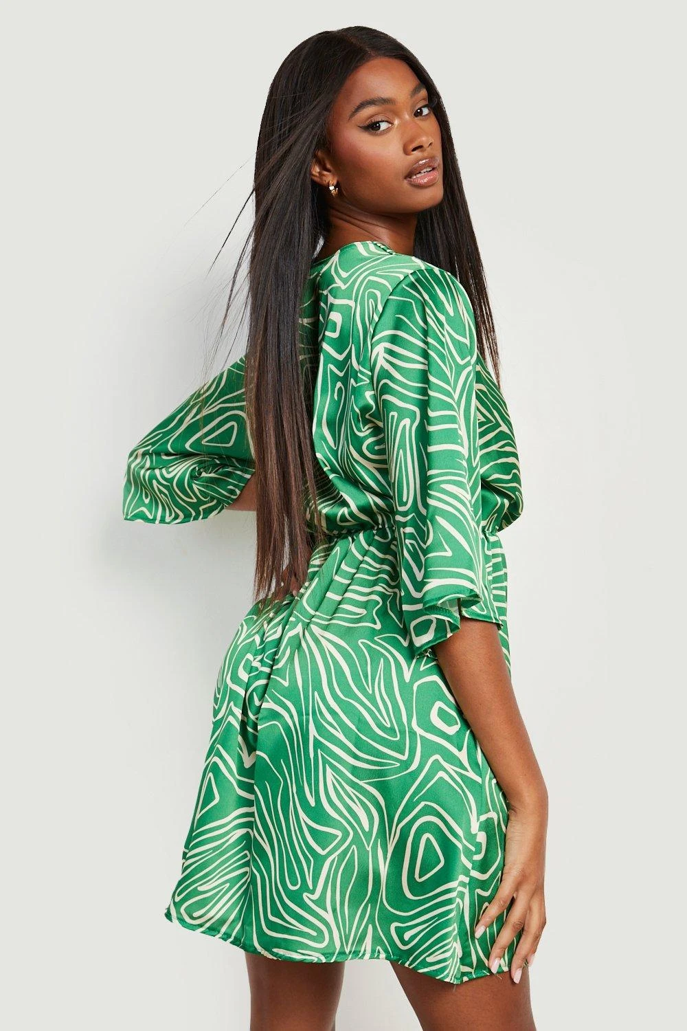 Vestito Scaldacuore Stile Skater Con Stampa Astratta 2 Vestito Scaldacuore Stile Skater Con Stampa Astratta - immagine 2