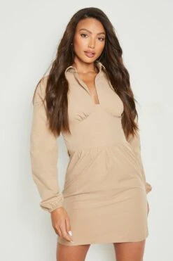 Vestito Camicia Tall Con Dettagli Stile Corsetto