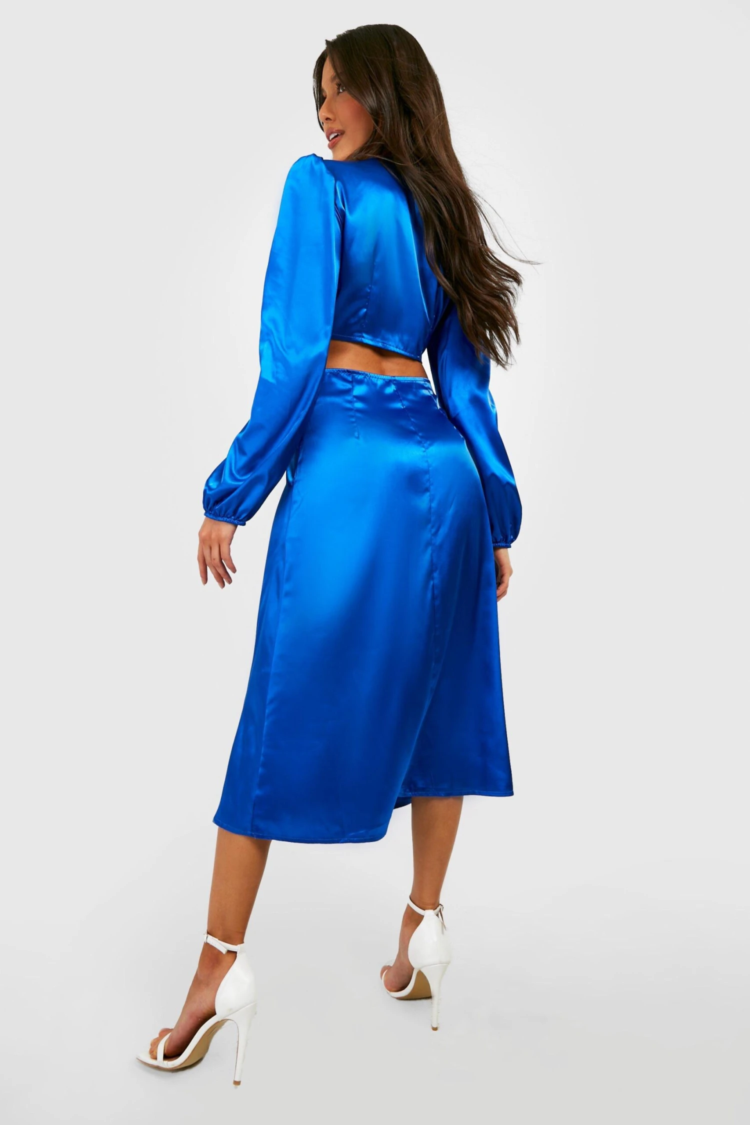 Vestito Scaldacuore Longuette In Raso 2 Vestito Scaldacuore Longuette In Raso - immagine 2