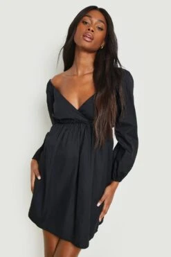 Vestito Smock Con Volant -Negozio al dettaglio Vestiti gzz20110 black xl 3