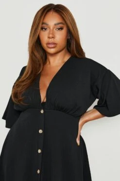 Vestito Skater Con Bottoni E Maniche Ad Angelo -Negozio al dettaglio Vestiti gzz21230 black xl 3