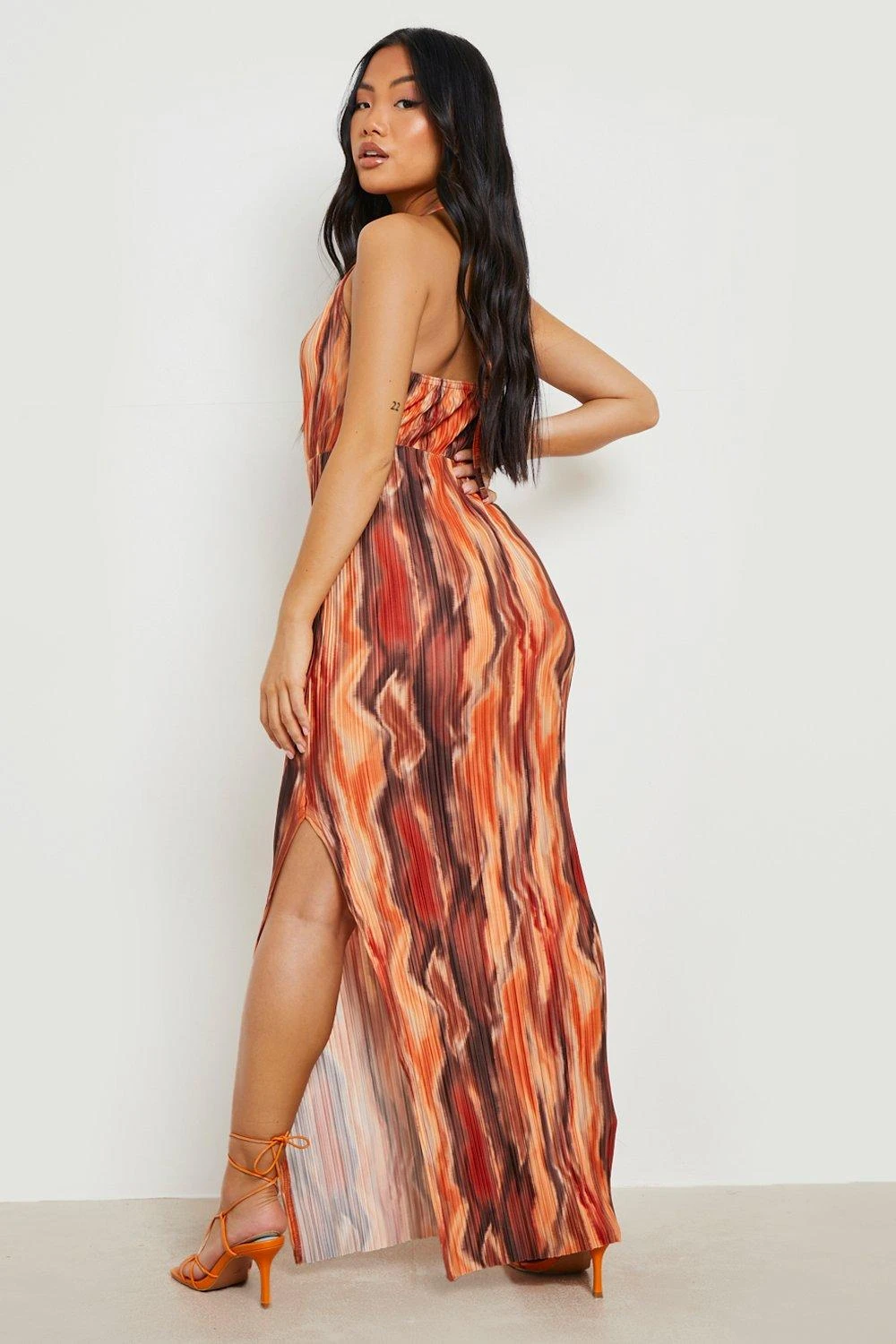 Vestito Maxi Petite Plissettato Con Stampa 2 Vestito Maxi Petite Plissettato Con Stampa - immagine 2