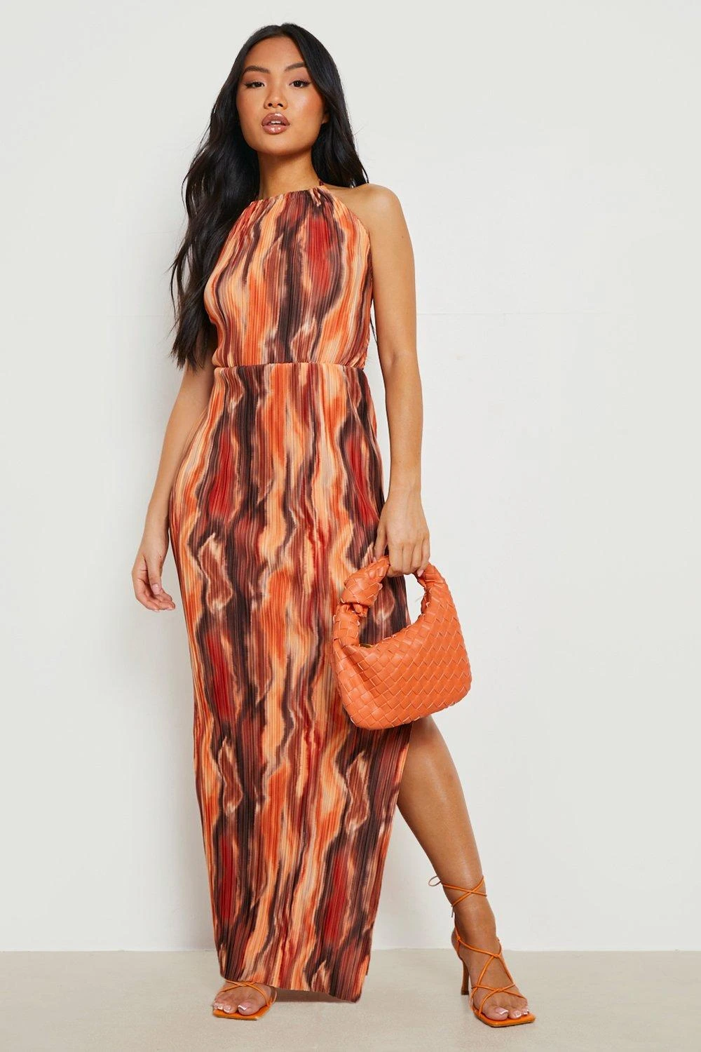 Vestito Maxi Petite Plissettato Con Stampa 3 Vestito Maxi Petite Plissettato Con Stampa - immagine 3