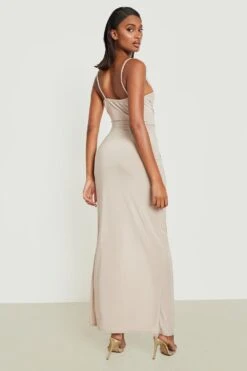 Vestito Maxi Seducente Scaldacuore Con Spalline -Negozio al dettaglio Vestiti gzz21429 stone xl 1