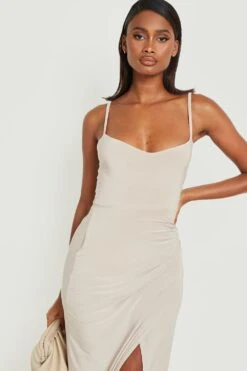 Vestito Maxi Seducente Scaldacuore Con Spalline -Negozio al dettaglio Vestiti gzz21429 stone xl 3