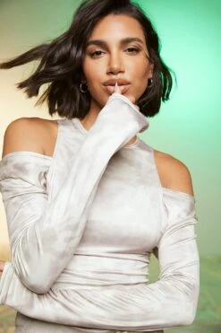 Vestito Midi Seducente In Fantasia Tie Dye 7 Vestito Midi Seducente In Fantasia Tie Dye -Negozio al dettaglio Vestiti gzz21485 cream xl 3