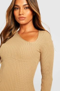 Vestito A Corsetto In Maglia Con Cut-out Asimmetrici -Negozio al dettaglio Vestiti gzz21628 stone xl 3