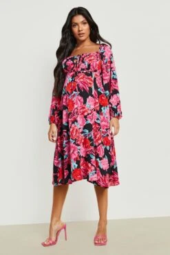 Vestito Premaman In Velluto Con Paillettes E Maniche A Sbuffo -Negozio al dettaglio Vestiti gzz21852 black xl 2