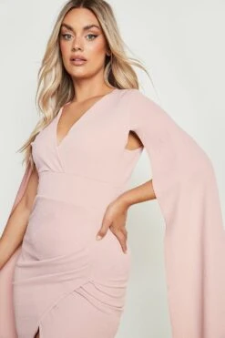 Vestito Blazer Plus Size Con Mantella -Negozio al dettaglio Vestiti gzz22067 rose xl 3